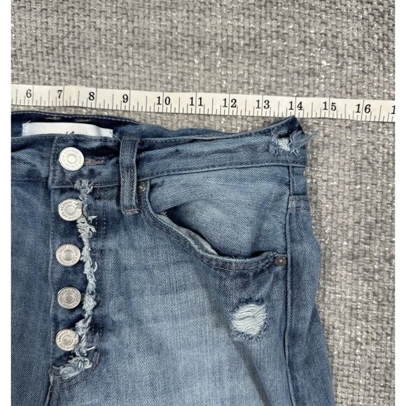 KanCan Blue Distressed Flare Jeans - Picture 7 of 12